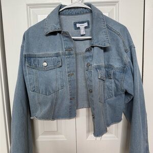 Cropped Denim Jacket Forever 21
